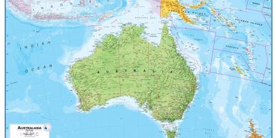 ออสเตรเลียแผนที่นิวซีแลนด์